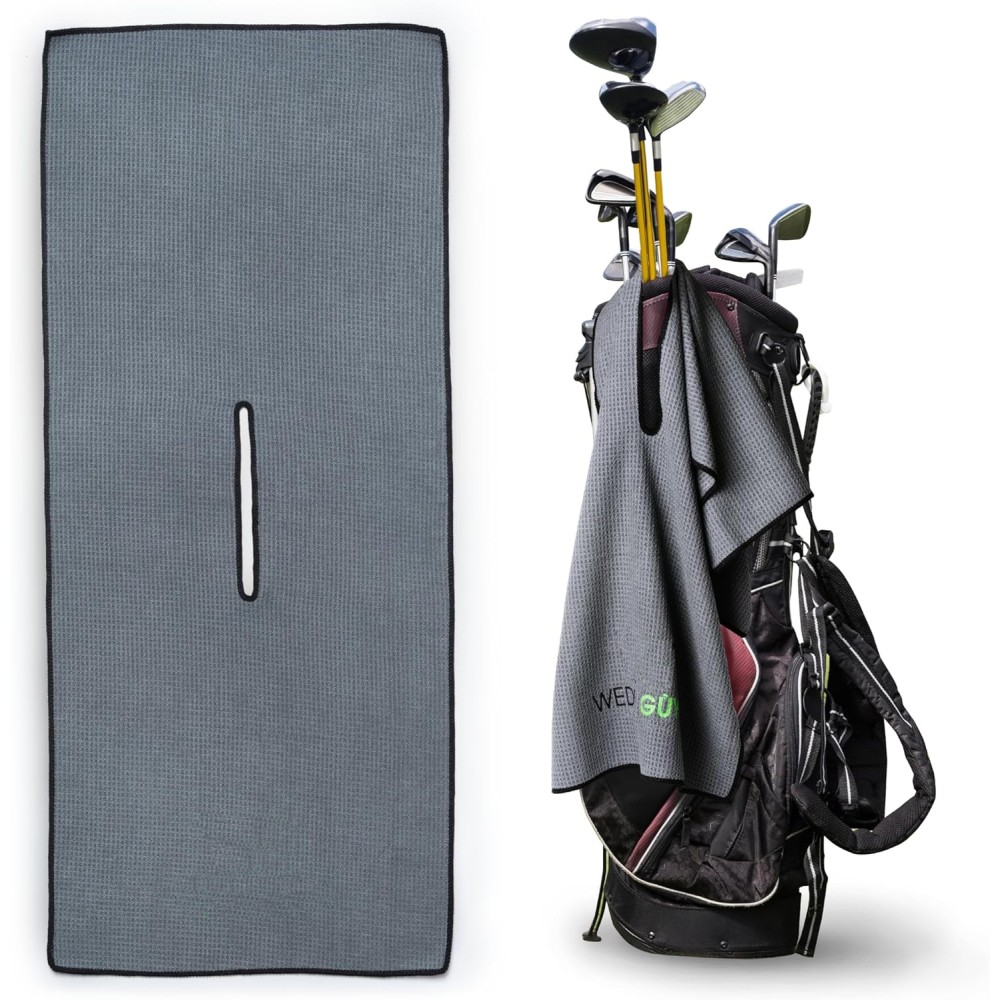 Waffle Golf Towel with Hole