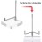Square Shape Clear Acrylic Display Stand Holder
