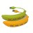 Banana Shape Usb 2.0 Hub Splitter 4 Port Adapter