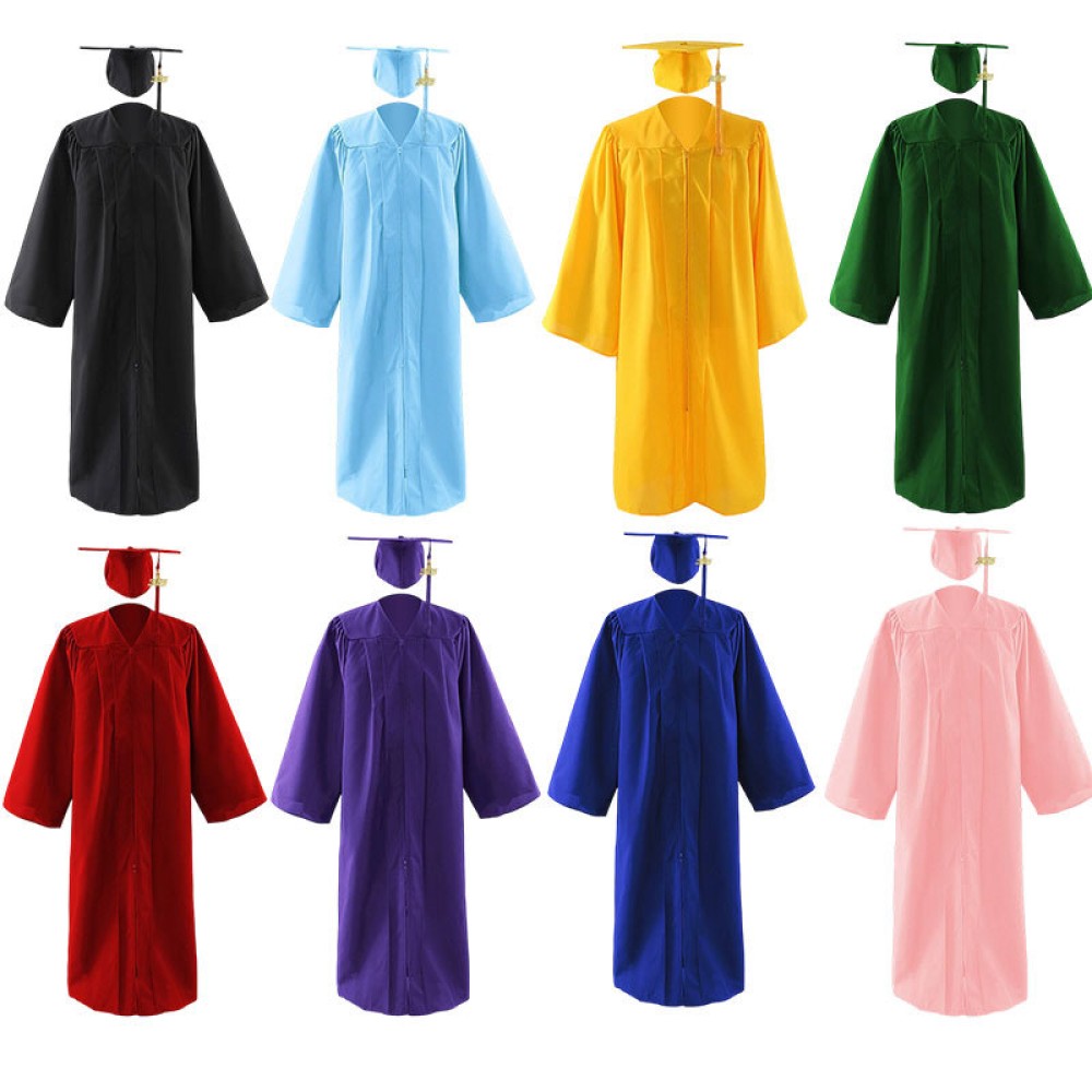 Graduation Gown with Cap and Tassel Set