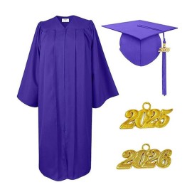 Graduation Gown with Cap and Tassel Set