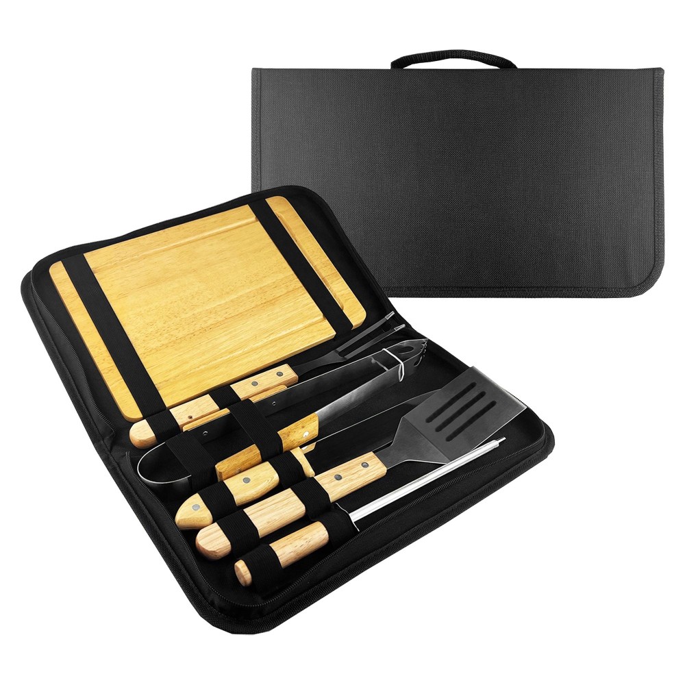 6 Pcs Barbecue Tool Set With Packing Bag