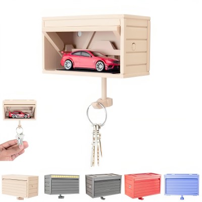 Car Garage Key Holder with Opening Door