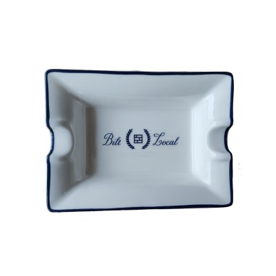 Ashtray with Cigar Holder