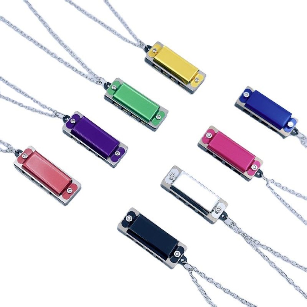 Mini 4 Holes Harmonica with Necklace