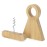 3 in1 Bamboo Wine Bottle Stand with Corkscrew Opener