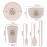 6 Piece Wheat Straw Tableware Set