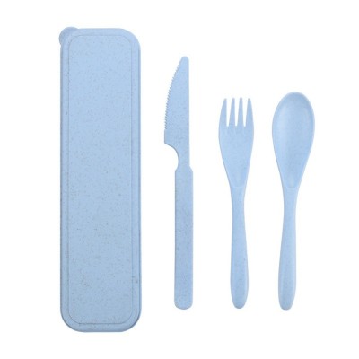 3 Pieces Wheat Straw Cutlery Utensil Set