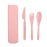 3 Pieces Wheat Straw Cutlery Utensil Set
