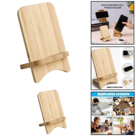 Bamboo Phone Stand With Wireless Charger