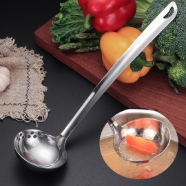 2 in 1 Stainless Steel Slotted Colander Spoon Ladle