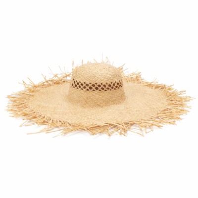 Artisanal Handcrafted Raffia Sun Hat With Wide Brim