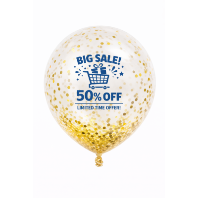 Confetti Sequin Latex Balloon