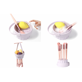 3-in-1 Makeup Brush Cleaner Bowl