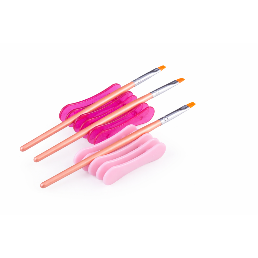 5-Slot Nail Art Brush Holder Stand for Salon & Desk Organizer