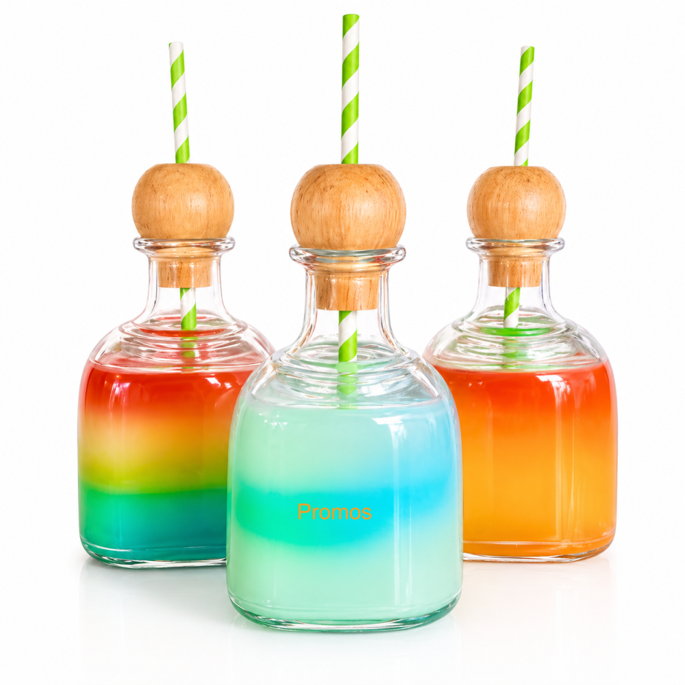 12 oz Unbreakable Plastic Tequila Bottle Cup with Straw