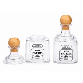 12 oz Unbreakable Plastic Tequila Bottle Cup with Straw