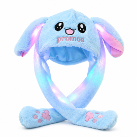 LED Light Up Plush Animal Ear Hat with Moving Ears