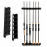 6-Rod Wall Mount Fishing Rod Rack Vertical & Horizontal Fishing Pole Storage Holder